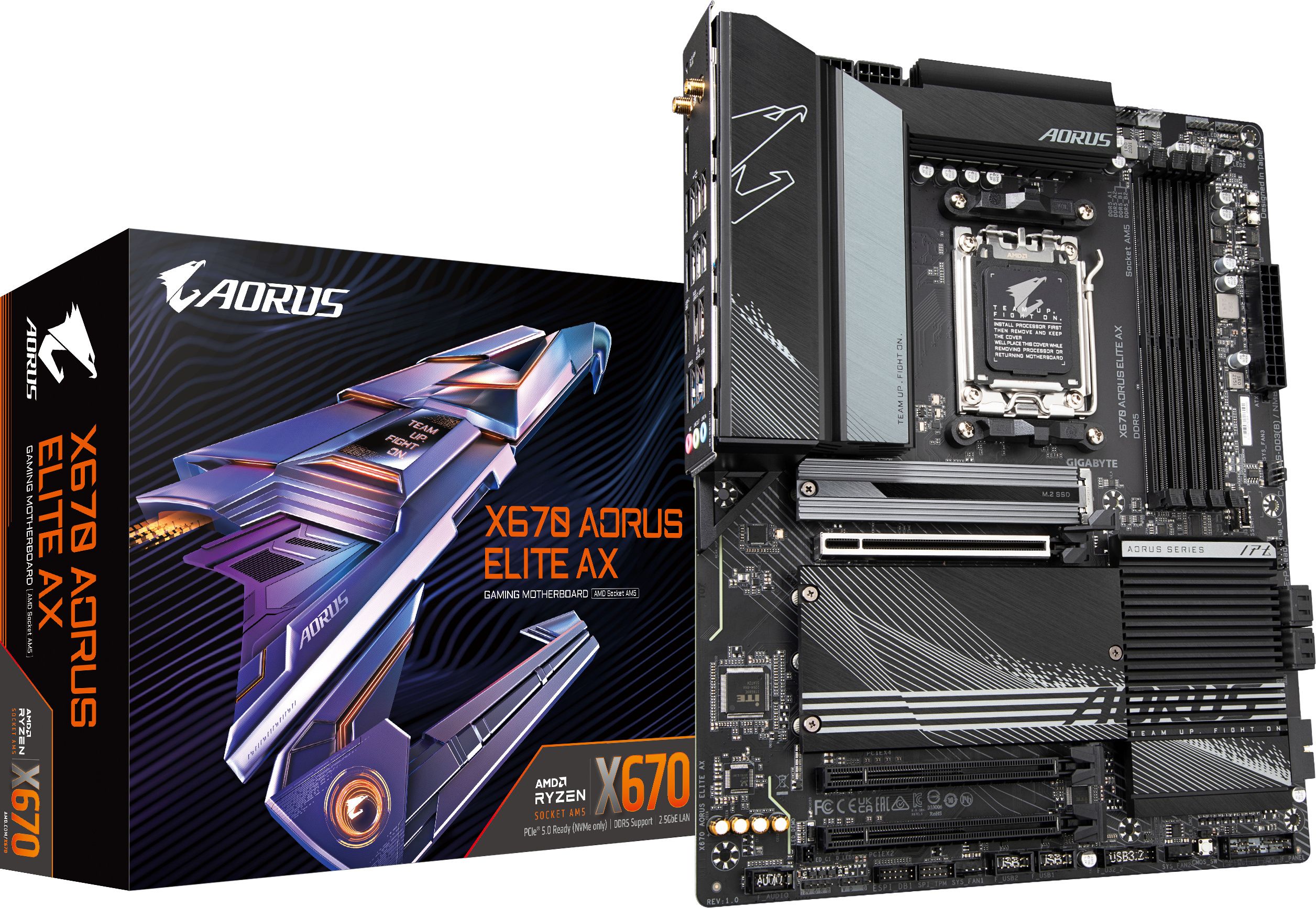 AORUS X670 ELITE AX - 1.0 - motherboard - ATX - Socket AM5 - AMD X670